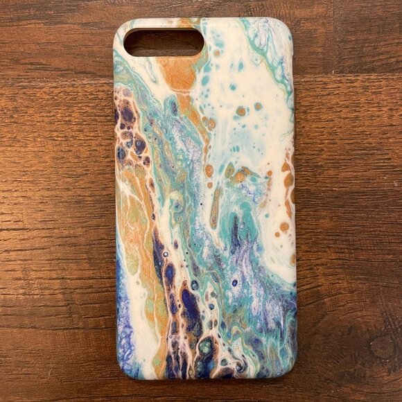 Marble Silicone iPhone 7/8 Plus Case - Picture 2 of 8